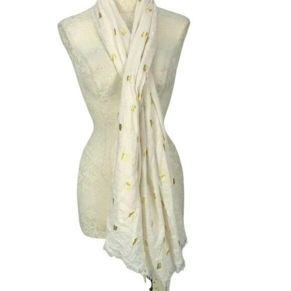 About Face Designs‎ Alabama States Scarf Body Wrap long white gold state symbol - Picture 1 of 6